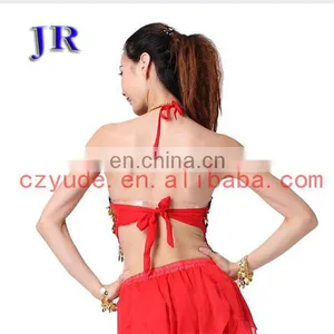Arabic Style Sexy Sequins Belly Dance Tops Wear With Five Flowers S-3011# thumbnail-4