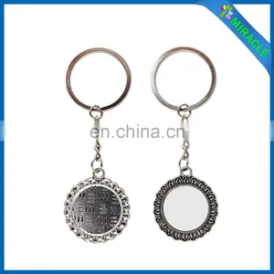 Wave Edge Series Sublimation 20mm Diameter Meatl Keyring thumbnail-2