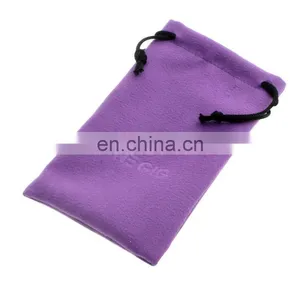 Embossed Logo Promotional Microfibre Custom Velvet Bag thumbnail-1
