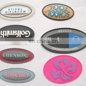 Rubber Patch-3D Transparent Rubber Label Wholesale Cheap Customized Logo 3D Soft Plastic PVC Silicone Rubber Label thumbnail-1