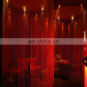 Red Romantic Restaurant Partition String Curtain thumbnail-1