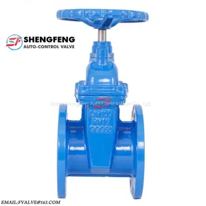 DIN3202 F4 PN16 Ductile Iron DN200 DN100 DN80 DN50 Gate Valve thumbnail-1