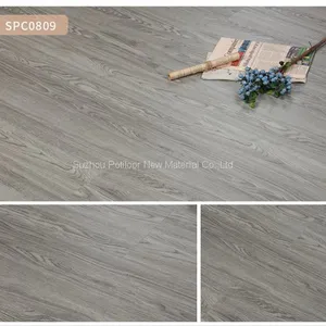 SPC Floor Plastic Flooring Sheet Tiles Slotted Click Lock 5.0mm Thickness 0.5mm Wear Layer thumbnail-1