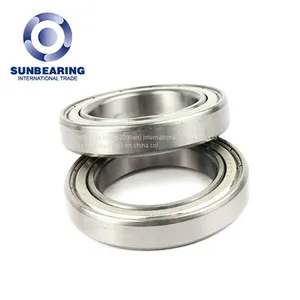 SUNBEARING 6302 Deep Groove Ball Bearing Sliver 15*42*13mm Stainless Steel thumbnail-1