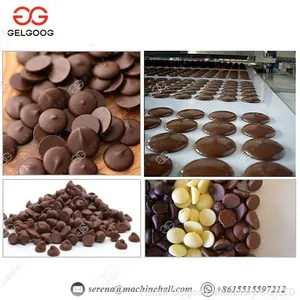 Full Automatic Chocolate Chips Depositing Making Machines Chocolate Drop Forming Production Line thumbnail-1