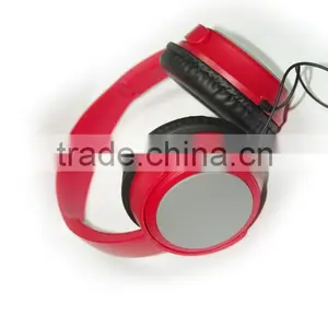 Colorful Red Hifi Stereo Headphones for Ps4,mp3 thumbnail-1