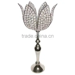 Crystal Hurricane Candelabra, Crystal Hurricane Candle Holder thumbnail-5