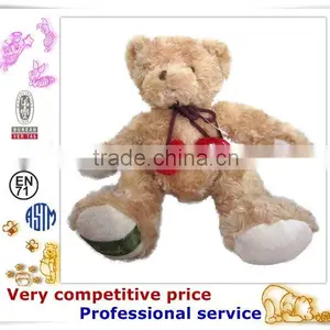 OEM Stuffed Toy,Custom Plush Toys, Bear With Red Heart Toy thumbnail-3