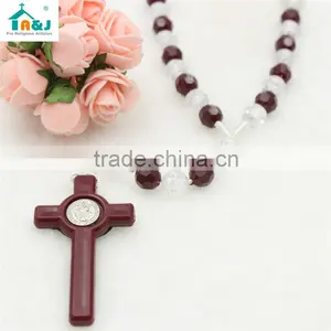 Passed CPSIA Test Plastic Beads Rosary for Kids Religious Promotion thumbnail-3