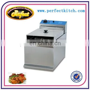 8L Stainless Steel Electric Fish Fryer / Double Tanks Chips Fryer thumbnail-5