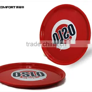 Red Round Big Food Hard Plastic Crawfish Barware Serving Trays thumbnail-1