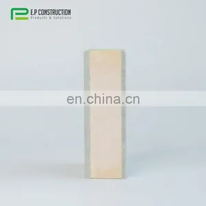 100MM Thick Fireproof Interior Decorative Siding Continuous Frp Plastic Flange Cover Pu Insulation Decorative Integrated Boards thumbnail-4