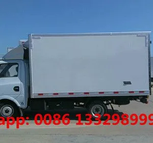 Customized Dongfeng Tuyi 4*2 LHD Petrol Engine Mini Refrigerated Van Truck for Sale 0.5T-1T thumbnail-1