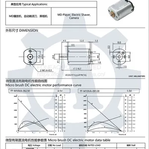 FF-M10VA 10 mm Diameter Micro Brush dc Electric Motor thumbnail-2