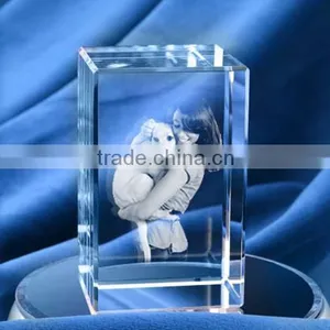 Photo 3D Engraving in Crystal Block Crystal 3d Picture Laser Crystal thumbnail-1