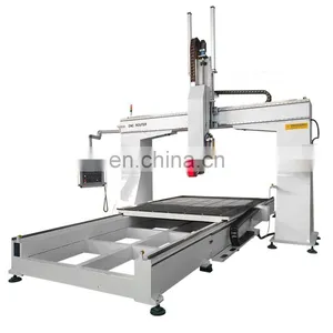 Wood Mould and Carving Woodworking CNC Router Machine 5 Axis 360 Degree Swing Wood Milling Machine thumbnail-1