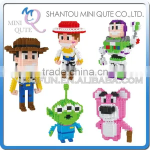 Mini Qute Lele Brother Kawaii Toy Story Plastic Building Blocks Buzz Jessie Woody Aliens Lotsv Cartoon Model Educational Toy thumbnail-1