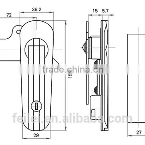 Safety Cabinet Panel Lock for Cubicle thumbnail-6