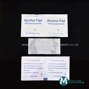 Alcohol Pad Swab 65*56mm 70% Isopropyl Alcohol Swab Alcohol Pads Alcohol Prep Pads thumbnail-5