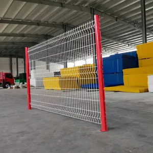 Custom Peach Pillar Triangle Bending Guardrail Factory Protective Net River Guardrail Park Enclosure Fence Net thumbnail-5
