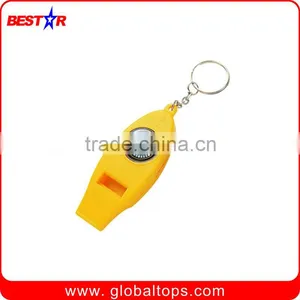 Mini Compass Keychain With Whistle thumbnail-1