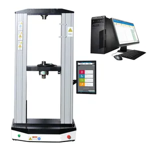 ASTM E8 Metal Tensile Test Equipment ISO 37 Rubber Test Machine DIN 53504 Tensile Test Rubber thumbnail-1