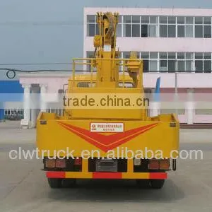 Factory Supply Dongfeng Hydraulic Lift Platform Truck 145 Truck Mounted Platform in Peru thumbnail-1