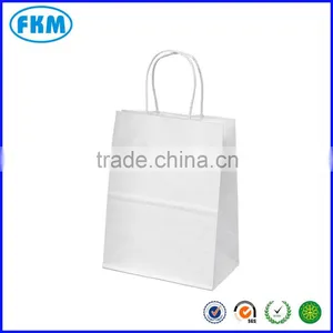 White Kraft Paper Bags Merchandise Shopping Party Favor Gift 10"x8" Lot Handles thumbnail-1