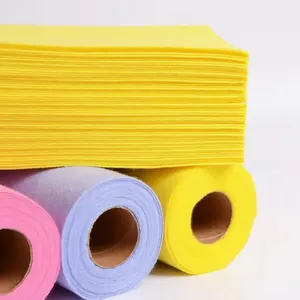 Viscose Coloured Needle Punched Non Woven Fabric Germany Nonwoven Cleaning Cloths thumbnail-5