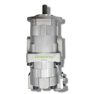 Hydraulic Gear Pump 705-51-10010 Double Pump for Komatsu Grader GD500R-2A Gear Pump 7055110010 thumbnail-1