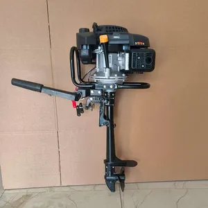 New 9.0HP 4-Stroke Gasoline Outboard Motor Marine Propeller Thruster thumbnail-3