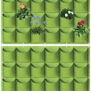 Multi-pocket Strawberry Grow Bags Hanging Vertical Flower Herb Planter Bags for Balcony Garden Decoration thumbnail-3