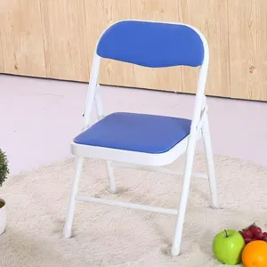 Premium Portable Folding Chair With Padded Seat, Heavy Duty Metal Frame for Home, Office, Kitchen, and Outdoor Events - Multiple Colors Available thumbnail-4