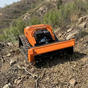 Vigorun MTSK800 Self Propelled Industrial Remote Control 420CC 4-Stroke Petrol RC Flail Mulcher Cutting Width 800mm thumbnail-1