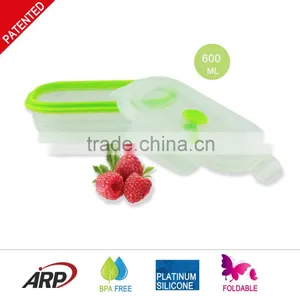 600ml Rectangular Silicone Food Bento Box thumbnail-4
