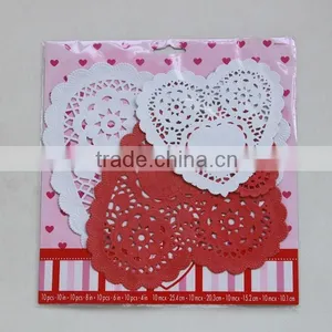 Paper Napperon Heart Shape Paper Doily thumbnail-2