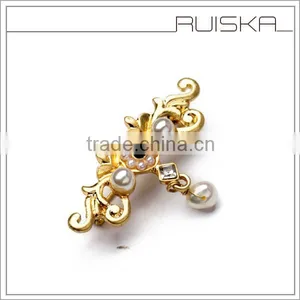 Antique Filigree Pearl Brooch For Wedding Invitations thumbnail-2