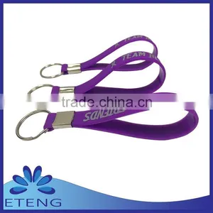 Promotion Gifts Custom Printed Silicone Keyring thumbnail-1