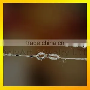 Fancy Long Chain 925 Silver Necklave Top Quality Women Necklace Jewelry thumbnail-6