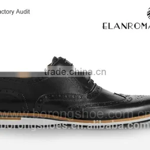 Men British Style Brogue Casual Shoe for Men Fashion Leather Casual Shoes thumbnail-3