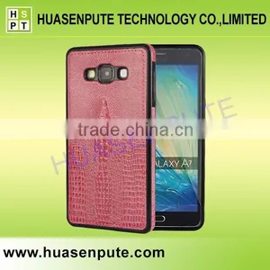 3D Style Leather Skin TPU Case Back Cover for Samsung Galaxy A7 thumbnail-4