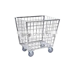STM - 250 Stainless Steel Basket Trolley Stainless Steel Furniture , Hospital Fourniture thumbnail-1