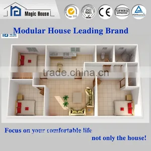 SGS 2016 New Designedeasy Assembling Foam Cement Prefab Steel House/movable TUV Small Family Home Supplier's Choice thumbnail-2