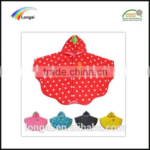 Eco-friendly Kids Raincoats and Ponchos Poncho Raincoat Wholesale thumbnail-1
