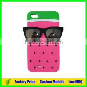 Watermelon With Glasses Silicone 3d Phone Case Mobile Cover for Iphone SE Cell Phone Case Back Cover thumbnail-1