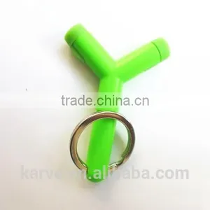 New Fashion Keychain Dual Audio Splitter for Cellphone Six Colors thumbnail-3