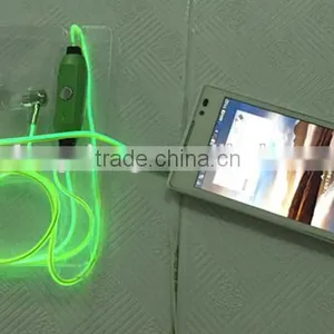 Manufacturer Cool el Earphone Fashion Led Earphone Strongly Bright el Wire Earphone thumbnail-1