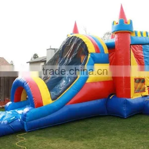 Fun House Castle Combo With Basket Ball Hoop on Inside 3N1 Combo thumbnail-3