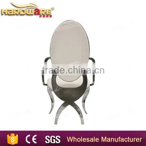 Royal Hotel Metal Chair , Metal Frame Director Chair , White Wedding Chair thumbnail-4