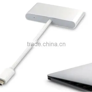 Type-C USB 3.0 3 in 1 Combo Hub for MacBook 12-Inch (with USB -C Charging Port) thumbnail-6